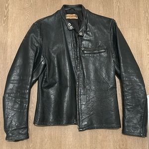 Vintage perfect distressed Harley Davidson leather jacket
